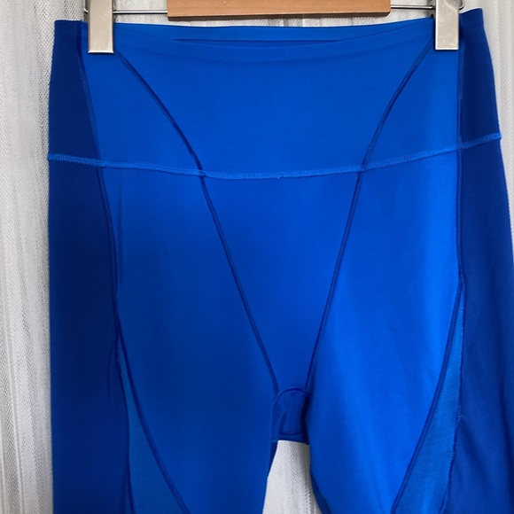 Adidas X Ivy Park cobalt, leggings tight rodeo mesh panel high waist, size M - Picture 4 of 17
